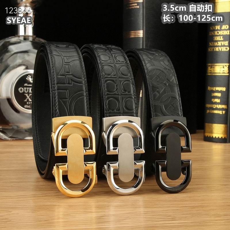 Ferragamo belt 35mmX100-125cm 8L10